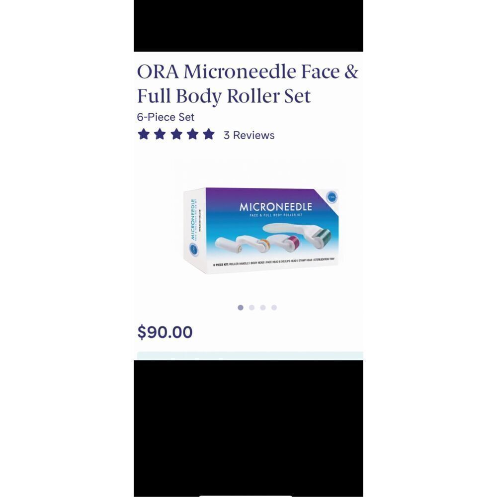 ORA six piece face and full body roller kit. New in wrapper.